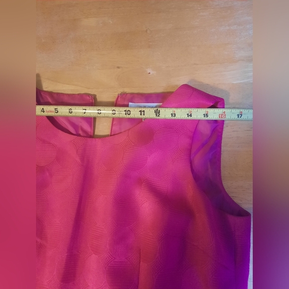 Jones Studio Vibrant Pink Midi Dress - Picture 5 of 10